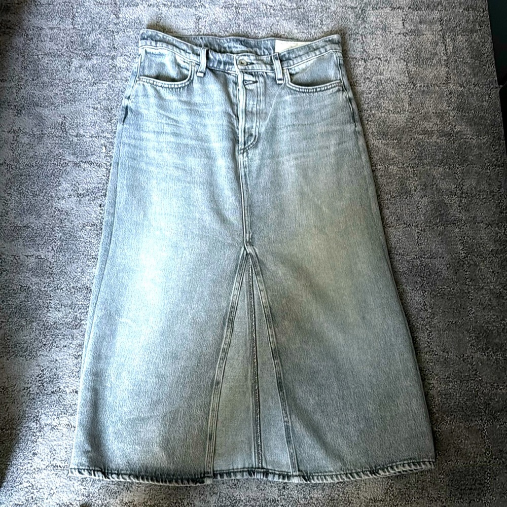 Rag & bone midi skirt in grey 29